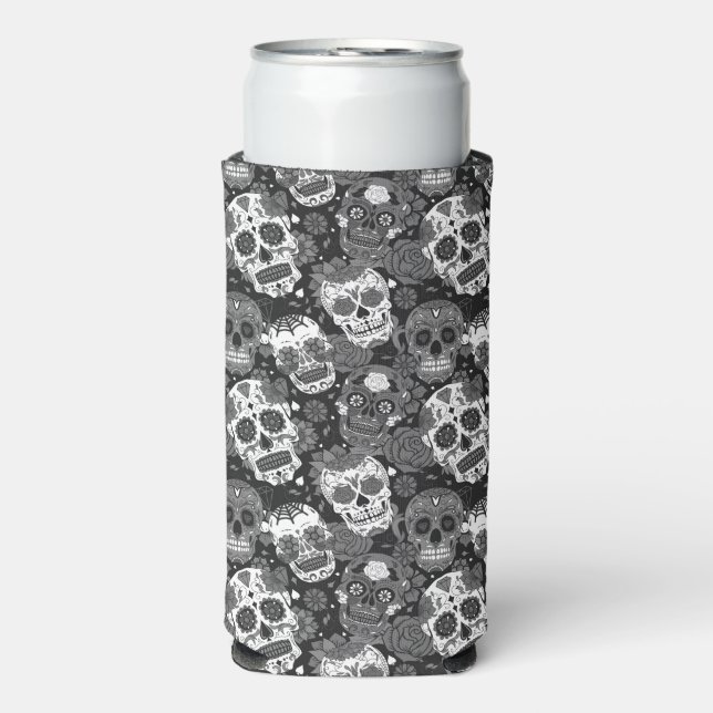 Blütenschädel Selters Dosenkühler (Seltzer Vorderseite)