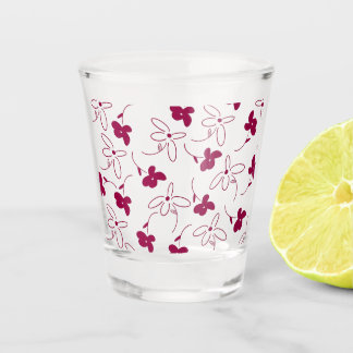Blütenschotterglas Schnapsglas
