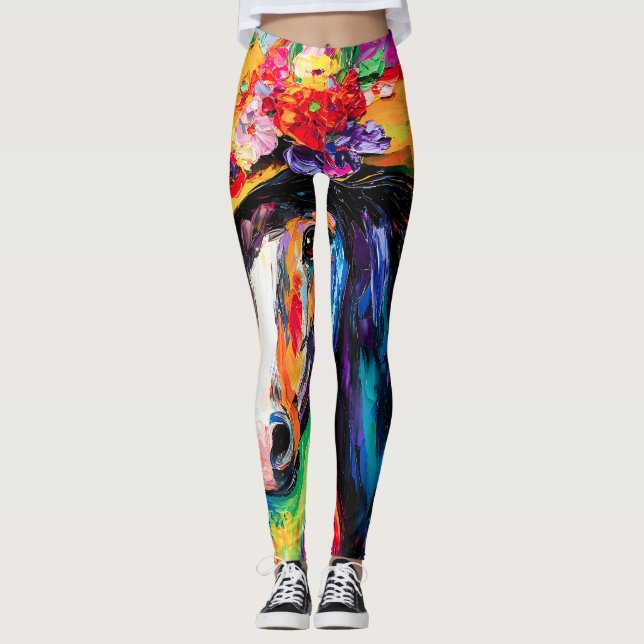 Blütenstal Leggings (Vorderseite)
