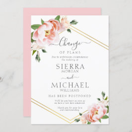 Blütenstaub bei Pläne Hochzeit verschoben Einladung