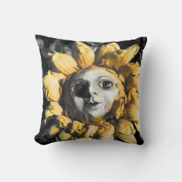 Blütentee und Roter Streichhappy Sonnenblumenkisse Kissen