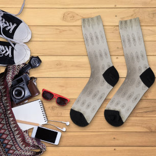 Blütentextilien am Sandstrand gemusterte Kunst Socken