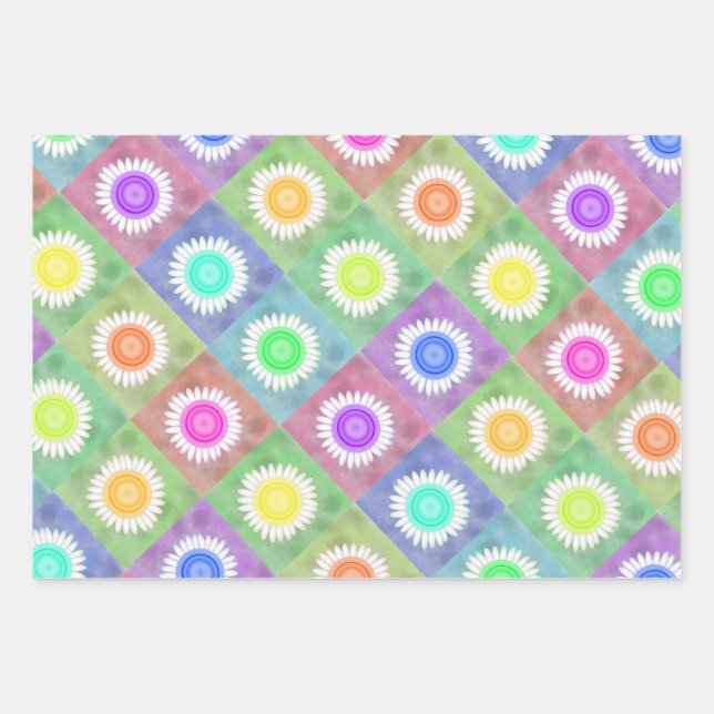 Blütenumhüllungspapierblätter Geschenkpapier Set (Vorderseite)