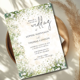 Blütenweiße Hochzeit der Anemonen Einladung