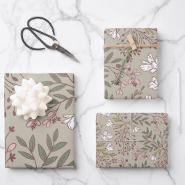 Blütenwiese Träume Wildblumen Botanikprodukte Geschenkpapier Set