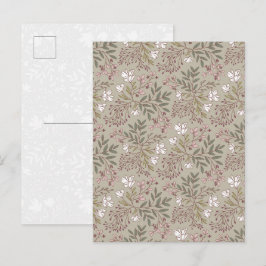 Blütenwiese Träume Wildblumen Botanische Kunst Postkarte