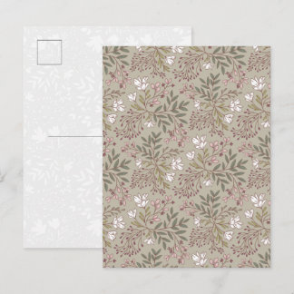 Blütenwiese Träume Wildblumen Botanische Kunst Postkarte