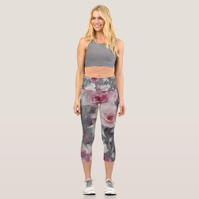 Blütenyoga Capri Leggings (Vorderseite)