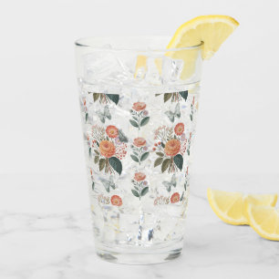 Blütenzauber mit Schmetterlingsflügeln Glas