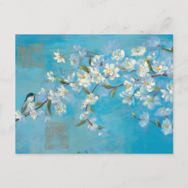 Blütenzweige Postkarte (Vorderseite)