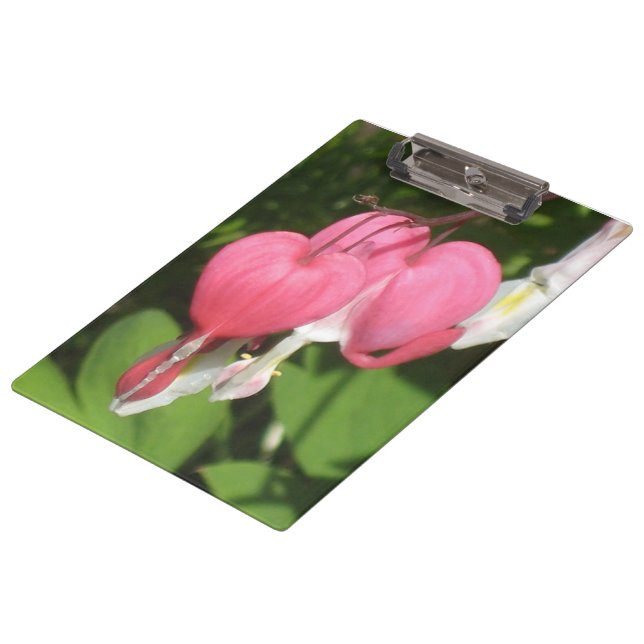 Blutergüsse Herz - Sturdy Acrylic Clipboard Klemmbrett (Schrägansicht)