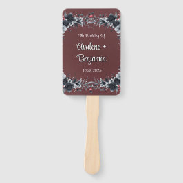 Blutes Rotes Gotisches Schwarzes Blumenzehen Fächer