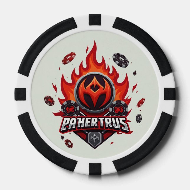 BlutflammenChips: Power in der BD-Verse geformt Pokerchips (Vorderseite)