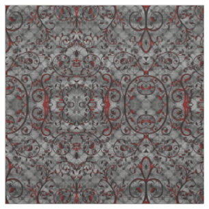Blutgefäß Damask Goth Muster Fabric Stoff