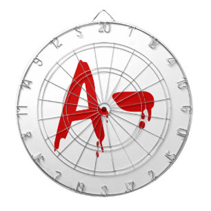 Blutgruppe A - Negativ #Horror Hospital Dartscheibe