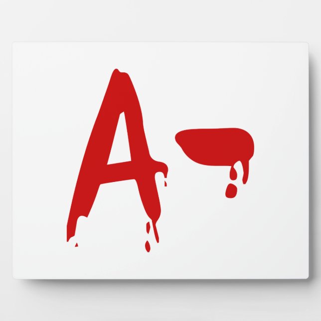 Blutgruppe A - Negativ #Horror Hospital Fotoplatte (Vorderseite)