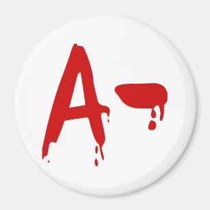 Blutgruppe A - Negativ #Horror Hospital Magnet