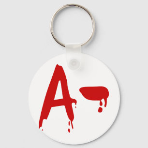 Blutgruppe A - Negativ #Horror Hospital Schlüsselanhänger