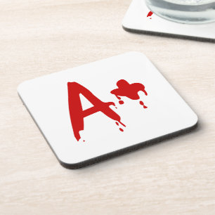 Blutgruppe A+ Positives #Horror Hospital Getränkeuntersetzer
