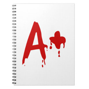 Blutgruppe A+ Positives #Horror Hospital Notizblock