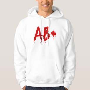 Blutgruppe AB+ Positives #Horror Hospital Hoodie
