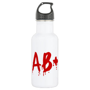 Blutgruppe AB+ Positives #Horror Hospital Trinkflasche