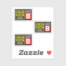 Blutgruppe B Aufkleber