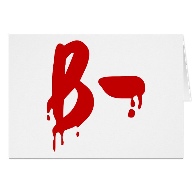 Blutgruppe B - Negative #Horror Hospital (Vorderseite (Horizontal))