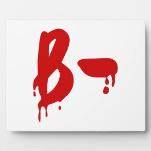 Blutgruppe B - Negative #Horror Hospital Fotoplatte