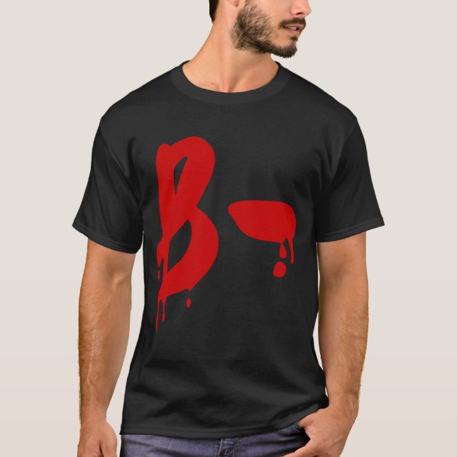 Blutgruppe B - Negative #Horror Hospital T-Shirt (Vorderseite)