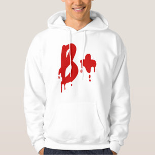 Blutgruppe B+ positiv #Horror Krankenhaus Hoodie