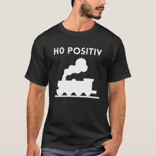 Blutgruppe H0 positives Modell Eisenbahn-Modell T-Shirt