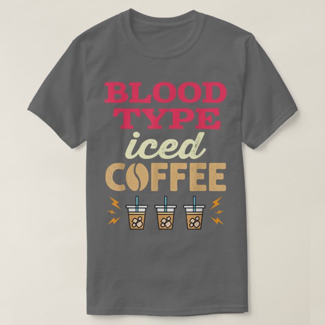 Blutgruppe Iced Coffee Women T-Shirt (Design vorne)