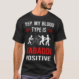 Blutgruppe Kabaddi Kabadi T-Shirt