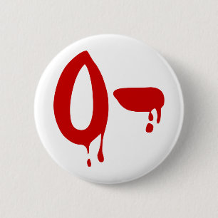 Blutgruppe O- Negative #Horror Hospital Button
