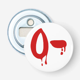 Blutgruppe O- Negative #Horror Hospital Flaschenöffner