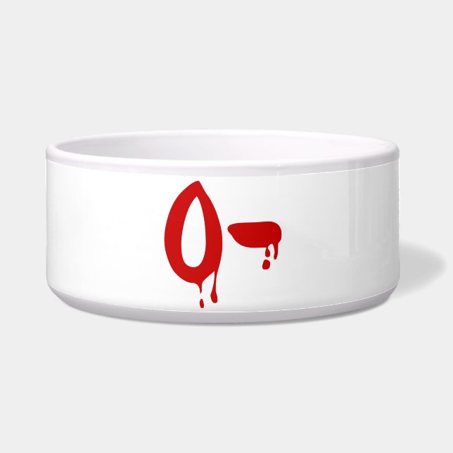 Blutgruppe O- Negative #Horror Hospital Napf (Vorderseite)