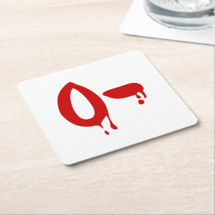 Blutgruppe O- Negative #Horror Hospital Rechteckiger Pappuntersetzer