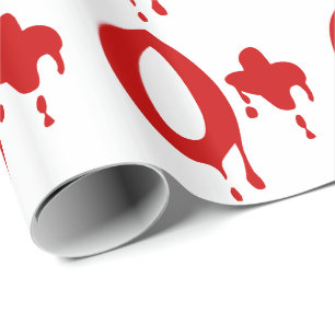 Blutgruppe O+ Positiv #Horror Hospital Geschenkpapier