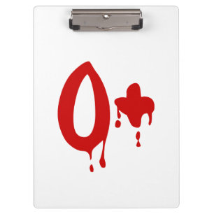 Blutgruppe O+ positiv #Horror Krankenhaus Klemmbrett