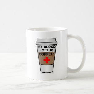 Blutgruppen-Kaffee Lustiger Becher Kaffeetasse