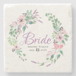 Bluthochdruck Farbenfrohe Spellbound Blumenreath Steinuntersetzer