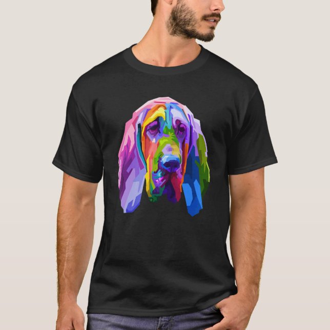 Bluthochdruck Pop Porträt für Hunde Besitzer T-Shirt (Vorderseite)