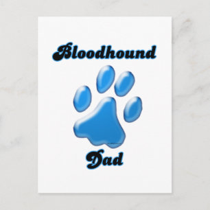 Bluthochdruck Vater Blauer Pawprint Postkarte