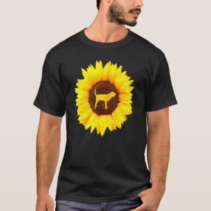 Bluthuhn für Frauen Welpen Welpen Hund Sonnenblume T-Shirt