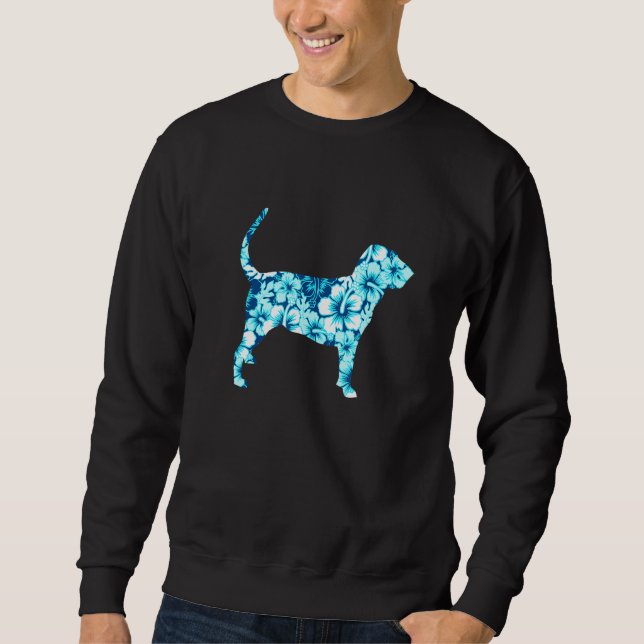 Bluthund Aloha Hawaiian Dog 1 Sweatshirt (Vorderseite)