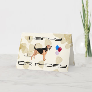 Bluthund auf TAN-Blätter Karte