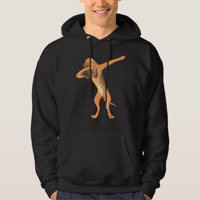 Bluthund Dabbing Dog Dab Tanz Hoodie (Vorderseite)