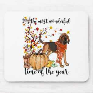 Bluthund Fall Pumpkins Autumn Leaf Tree Mousepad