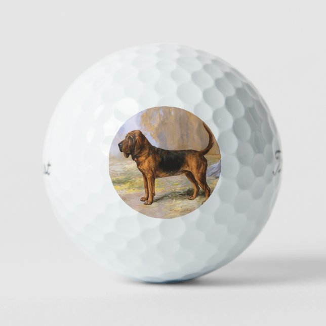 Bluthund Golfball (Vorderseite)